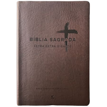 Bíblia Sagrada Letra Extra Gigante NVI Marrom