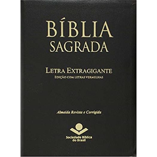 Biblia Sagrada - Letra Extragigante - Capa Preta