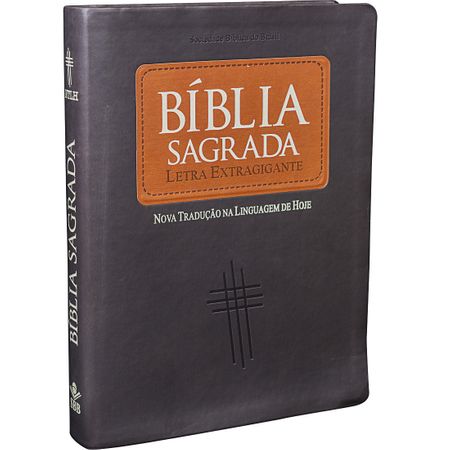 Bíblia Sagrada Letra Extragigante NTLH Marrom
