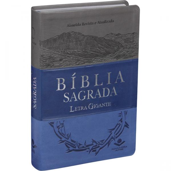 Biblia Sagrada - Letra Gigante - Capa Azul - Sbb - 1
