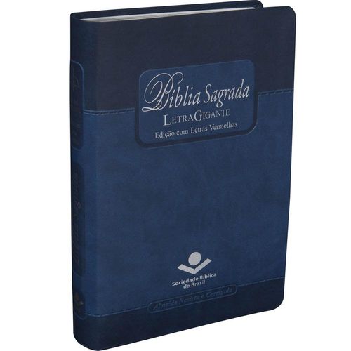 Biblia Sagrada Letra Gigante - Capa Azul - Sbb