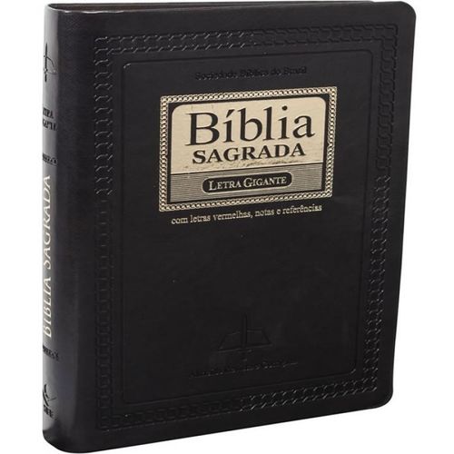 Biblia Sagrada Letra Gigante - Capa Preta Nobre