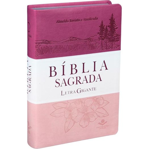 Biblia Sagrada - Letra Gigante - Capa Rosa - Sbb