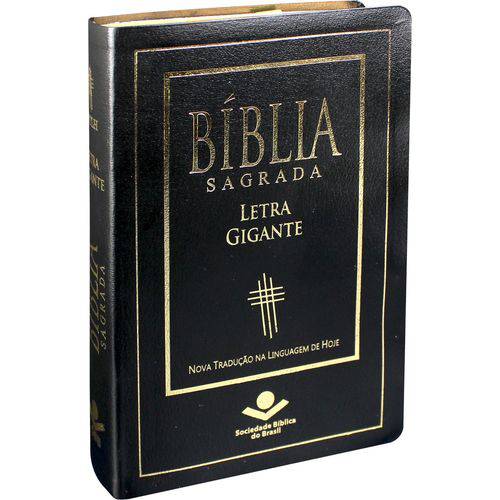 Biblia Sagrada Letra Gigante | Ntlh Capa Luxo Preta 2017