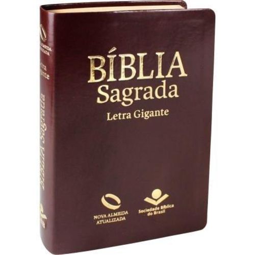 Biblia Sagrada Letra Gigante Marrom