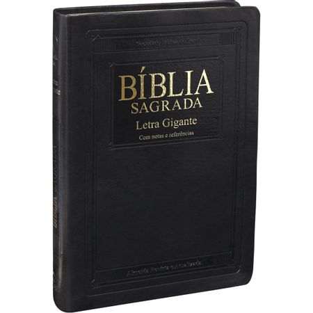 Bíblia Sagrada Letra Gigante Notas e Referências Preto