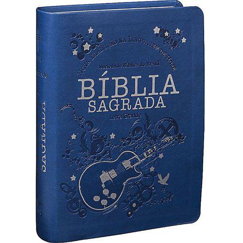 Biblia Sagrada Letra Grande - Capa Azul - Sbb