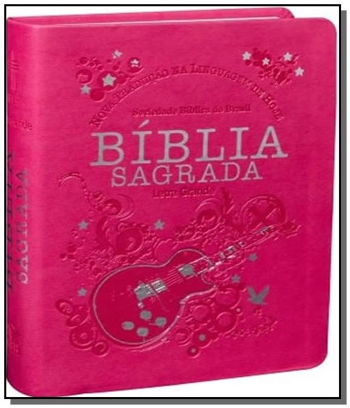 Biblia Sagrada Letra Grande - Capa Pink - Sbb