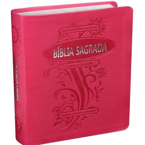 Biblia Sagrada Letra Grande - Capa Pink