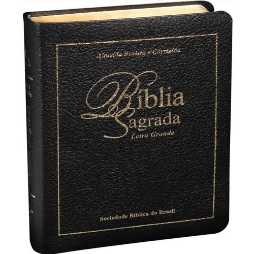 Biblia Sagrada Letra Grande - Capa Preta Popular