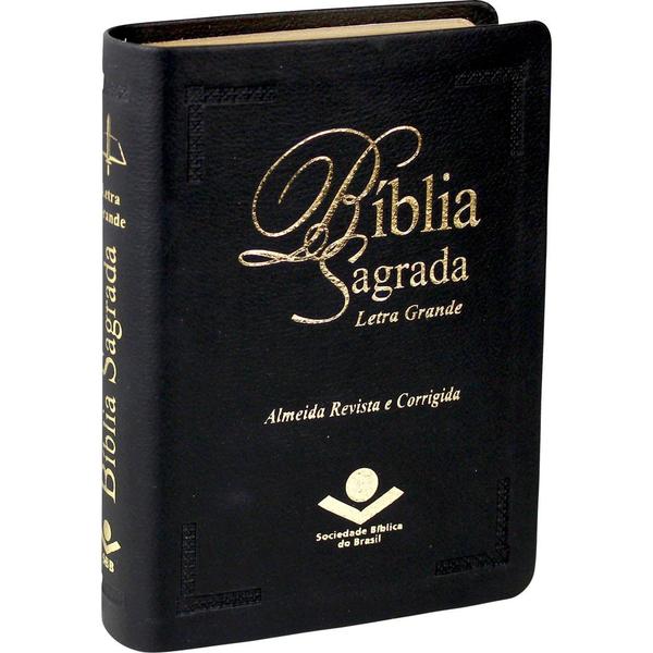 Bíblia Sagrada Letra Grande Capa Preta - Sbb