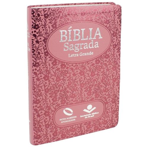 Bíblia Sagrada Letra Grande com Índice Rosa