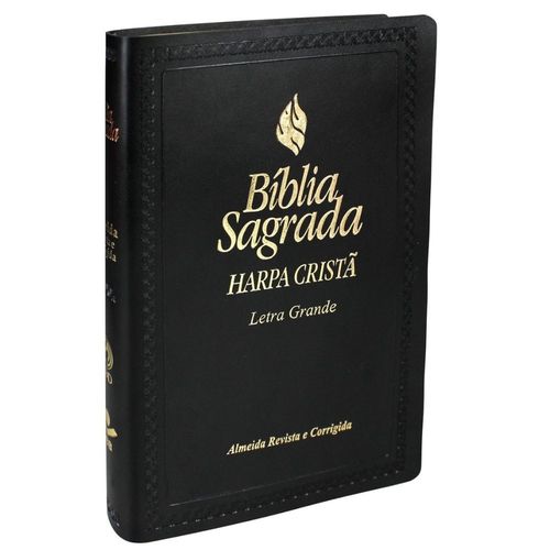 Bíblia Sagrada - Letra Grande - Harpa Cristã - Preta