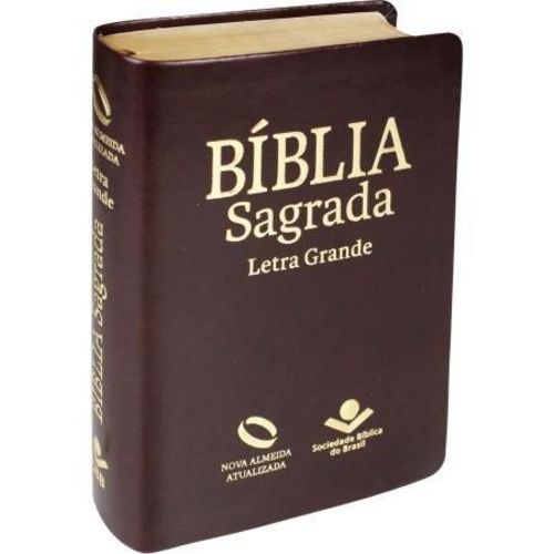 Biblia Sagrada Letra Grande Marrom