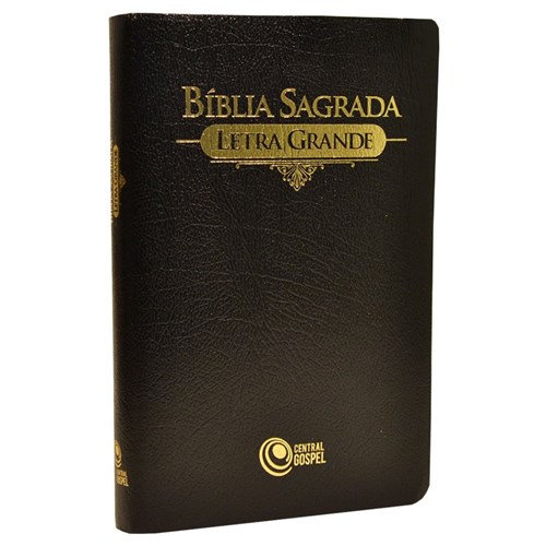 Biblia Sagrada - Letra Grande - Preta - Central Gospel