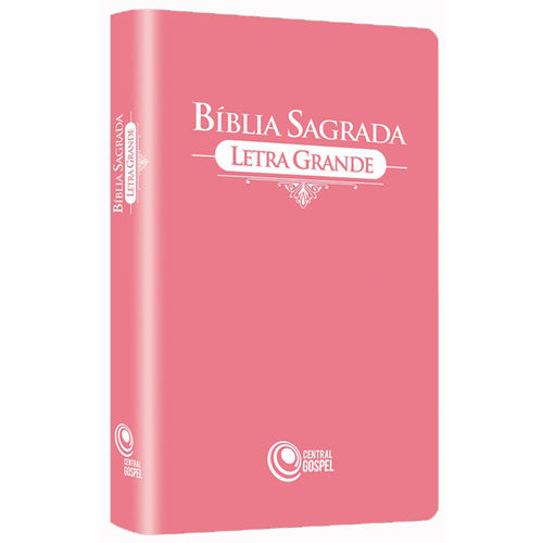 Bíblia Sagrada Letra Grande - Rosa