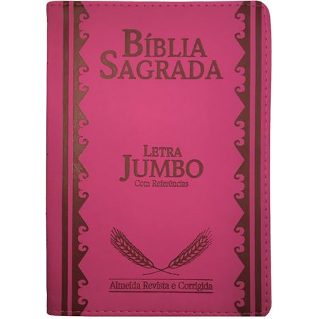 Bíblia Sagrada Letra Jumbo Pink