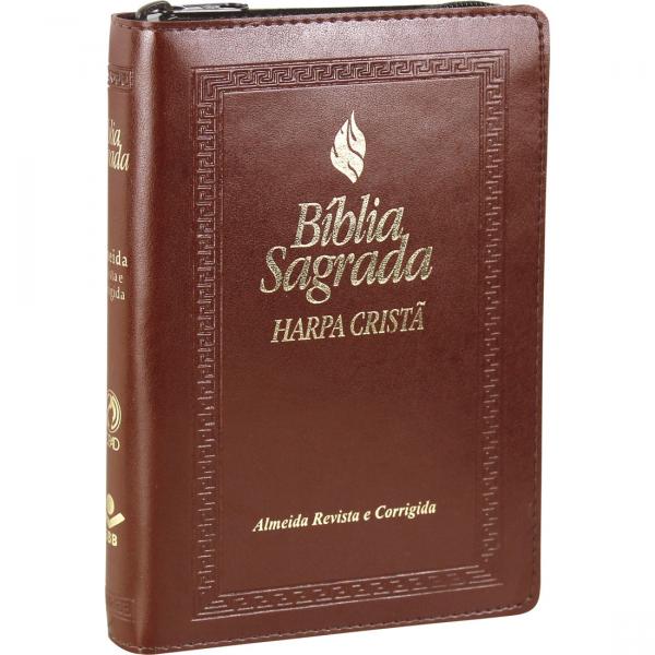 Bíblia Sagrada Letra Maior com Fonte de Bênçãos e Harpa Cristã - Cpad