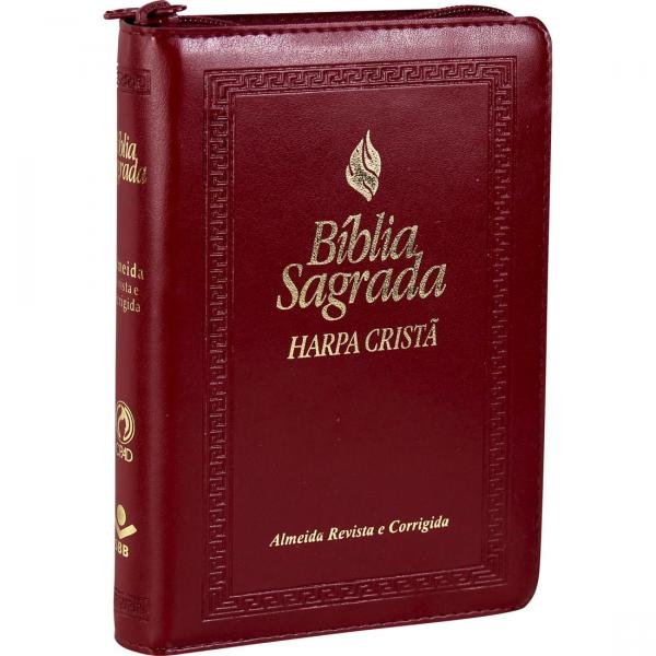 Bíblia Sagrada Letra Maior com Fonte de Bênçãos e Harpa Cristã - Cpad