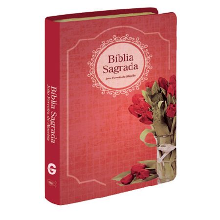 Bíblia Sagrada Média Letra Grande RC Luxo Vermelha