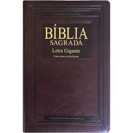 Bíblia Sagrada Notas e Referências RA Marrom