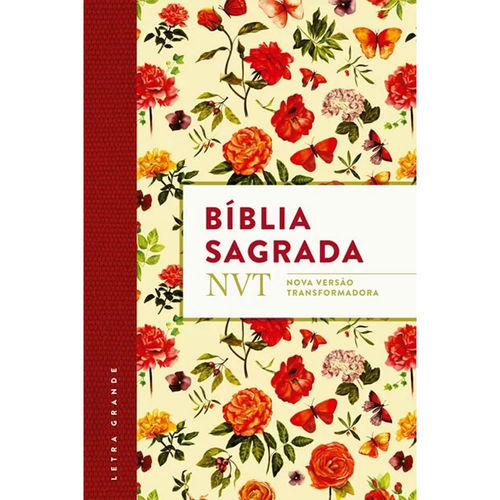 Tudo sobre 'Bíblia Sagrada NVT Letra Grande C/ Plano de Leitura - Capa Flexível Flores'