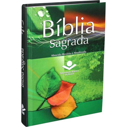 Bíblia Sagrada Pequena - Revista e Atualizada - Capa Dura - Edição Popular - Folhas