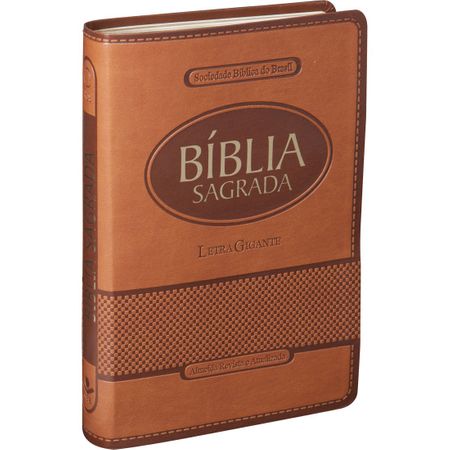 Bíblia Sagrada RA e Letra Gigante Marrom