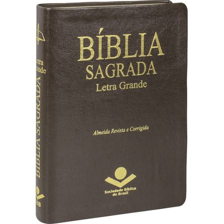 Bíblia Sagrada RC Letra Grande com Índice Marrom