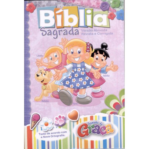 Bíblia Sagrada Turminha da Graça Meninas Capa Dura