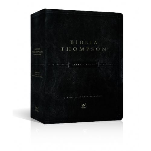 Bíblia Thompson - Aec - Letra Grande - Capa Luxo Preta Pu