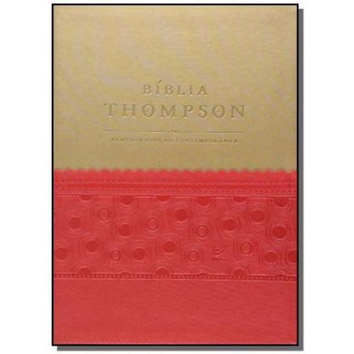 Biblia Thompson (capa Luxo Vermelho e Bege)