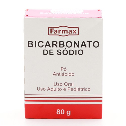 Bicarbonato de Sódio Farmax Caixa com 80g