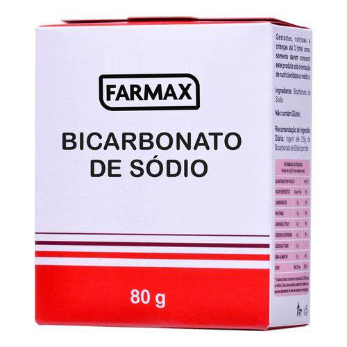 Tudo sobre 'Bicarbonato de Sódio Puro Farmax 80g'