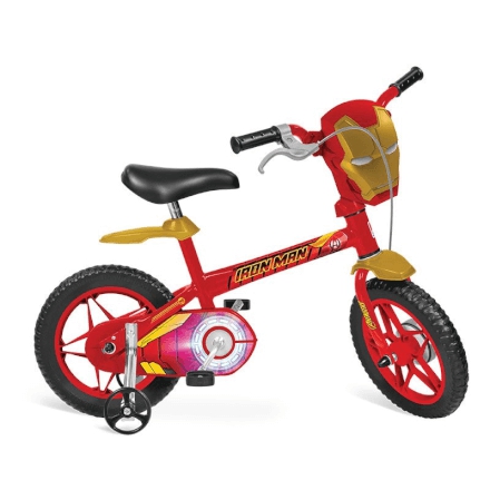 Bicicleta Aro 12 Homem de Ferro Bandeirante - 3020 - Brinquedos Bandeirante