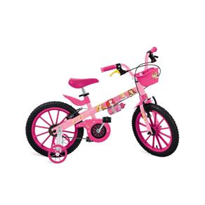 Bicicleta 16 Princesas Disney Bandeirante - Rosa