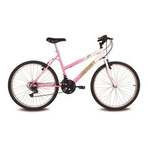 Bicicleta 26" Live Branca/Rosa 18V Verden 10129