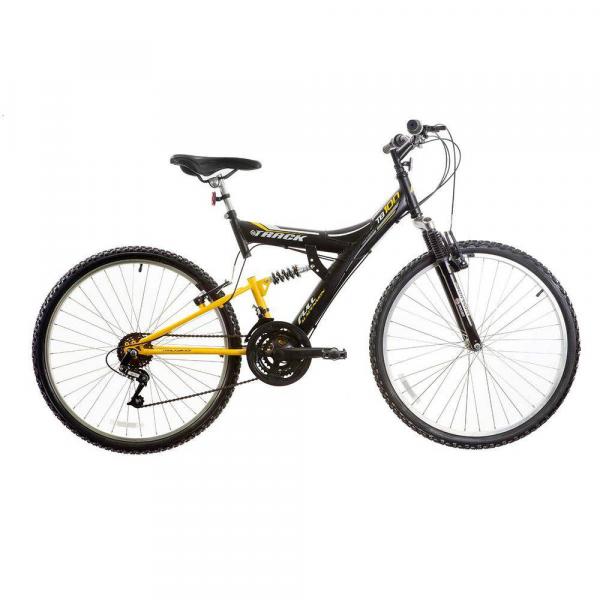 Bicicleta Adulto Aro 26 Brake Track Bikes Preto/Amarelo - Track Bikes