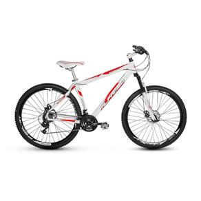 Bicicleta Alfameq Stroll Aro 29 Freio à Disco 21 Marchas - Branca C/ Vermelho - Quadro 17