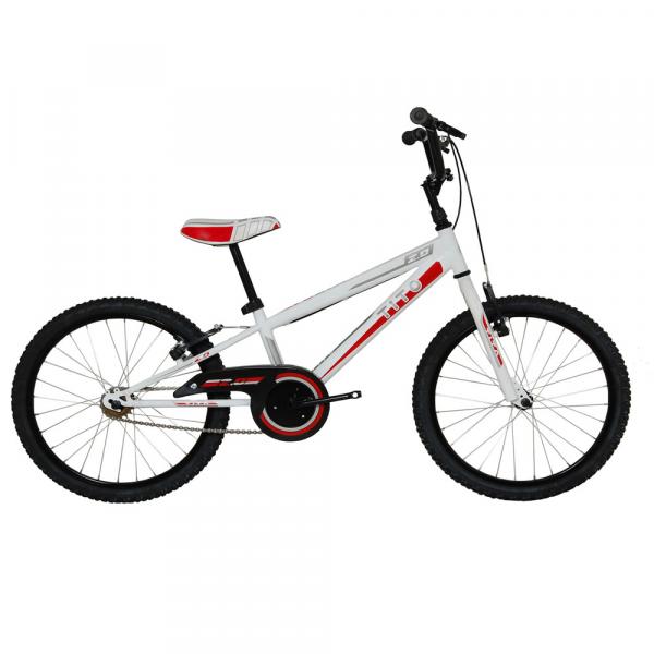 Bicicleta ARO 20 - MTB Volt 2.0 - Branca e Vermelha - Tito Bikes
