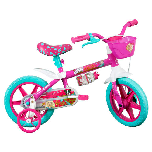 Bicicleta Aro 12 - Barbie - Rosa - Caloi