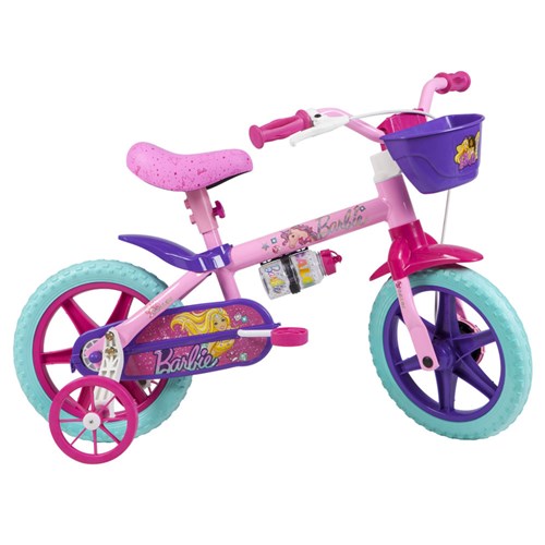 Bicicleta Aro 12 - Disney - Barbie - Rosa - Caloi
