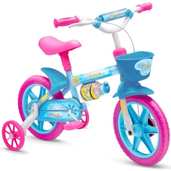 Bicicleta Aro 12 Infantil Feminina Aqua - Nathor