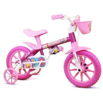 Bicicleta Aro 12 Infantil Feminina Flower