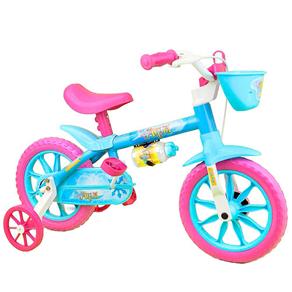 Bicicleta Aro 12 NATHOR Aqua - Azul/Rosa