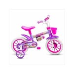 Bicicleta Aro 12 Nathor Infantil Feminina Violeta