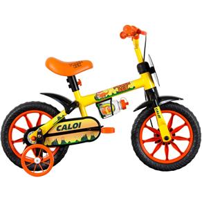 Bicicleta Aro 12" Power Rex Caloi - Amarelo
