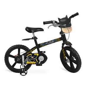 Bicicleta Aro 14 Bandeirante Batman - Preta