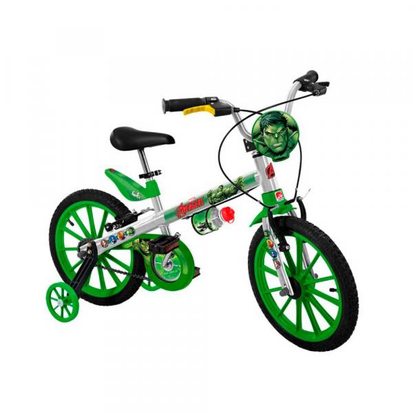 Bicicleta Aro 16 com Rodinhas os Vingadores Hulk - Bandeirante