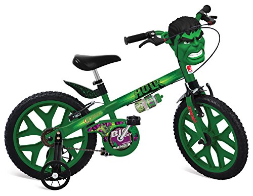 Bicicleta Aro 16" Hulk Avengers Bandeirante Verde